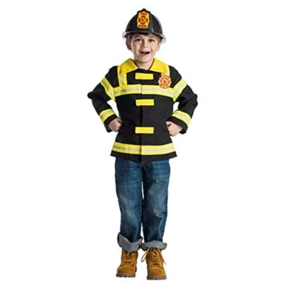Afbeelding van Dress Up America Brandweerman, rollenspelkostuum voor kinderen van 3 6 jaar