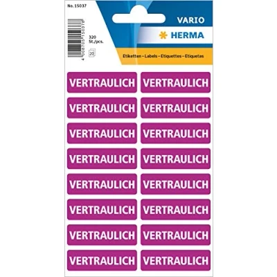 Afbeelding van HERMA Textetiketten &quot;Vertraulich&quot;&quot;