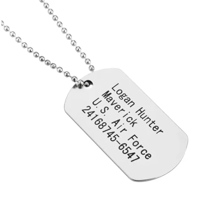 Afbeelding van FASCHINFEVER ID medaille voor honden, zilver, soldatenaccessoires carnaval