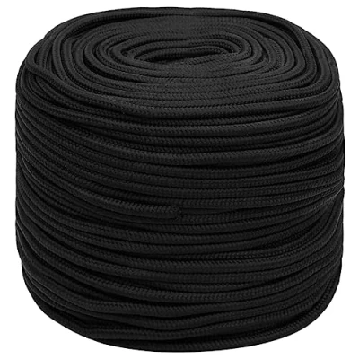 Afbeelding van vidaXL Boottouw 10 mm 25 m polypropeen zwart