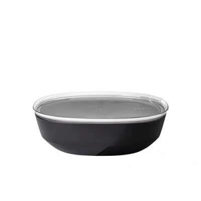 Afbeelding van Mepal Silueta Schaal Met Deksel 4 Liter Nordic Black Zwart Schalen