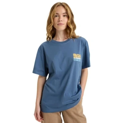 Afbeelding van Roxy Hangloose Poster Tshirt print, Dames, Maat: XXL, Vintage indigo