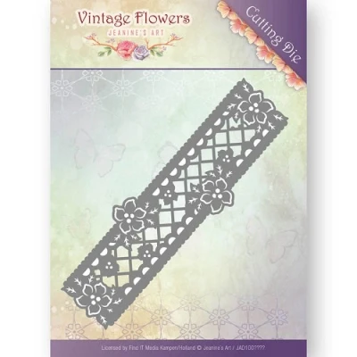 Afbeelding van Dies Jeanine`s Art Vintage Flowers Floral Border