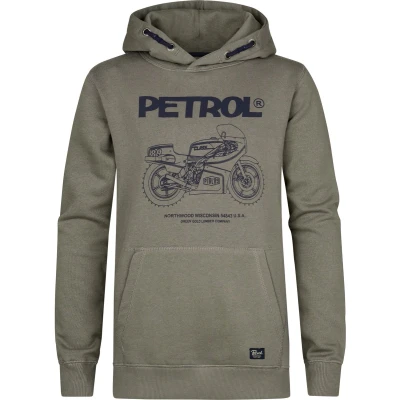 Afbeelding van Petrol Industries Jongens Artwork Hoodie Catskill Groen Maat 176