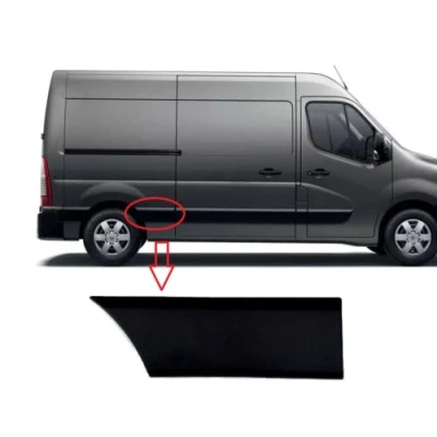 Afbeelding van Sierpaneel Trim Band Centrale Rechter Achterkant (Korte Chassis) Compatibel voor Master III, Movano, NV400 2011 2019 OE: 768F30006R