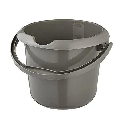 Afbeelding van keeeper Emmer met geïntegreerde schaal en ergonomische handgreep, 5 l, Mika Eco Line, Grijs