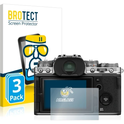 Afbeelding van BROTECT Screenprotector voor Fujifilm X T4 Folie Beschermfolie Beschermglas transparant (3 Stuks)