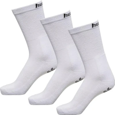 Afbeelding van 3 Pack Hummel sportsokken, wit Maat 41/45