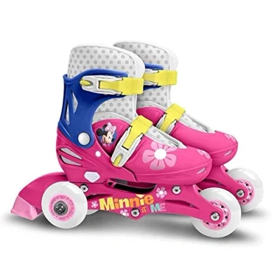 Afbeelding van Disney Minnie Mouse Inlineskates Hardboot Wit/blauw Maat 27/30