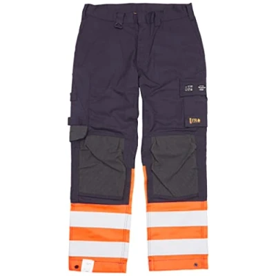 Afbeelding van Blaklader Multinorm inherent werkbroek 1488 1513 Marineblauw/Oranje C62