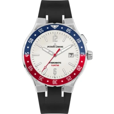 Afbeelding van Jacques Lemans Horloge, Heren, Maat: One Size, Schwarz silber