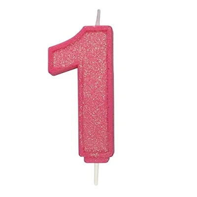 Afbeelding van Culpitt Cijferkaars #1 Roze met Glitter