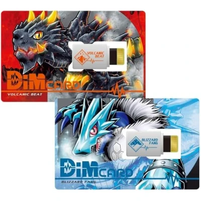 Afbeelding van Digimon Volcanic Beat &amp; Blizzard Fang DiM Cards uitbreiding voor Vital Fitness Tracker armband Train je vrienden en vecht tegen vrienden, meerkleurig (NT58680)