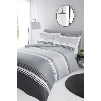 Afbeelding van So Soft dekbedovertrek Chicago Grijs microvezel lits jumeaux 230x220 cm 50x75 kussenslopen