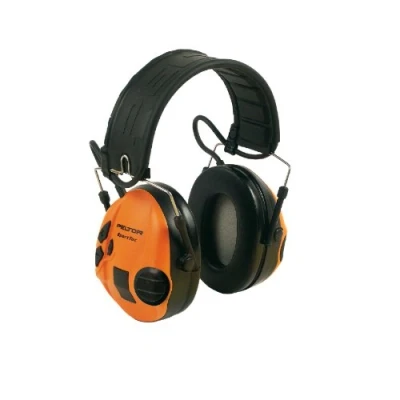 Afbeelding van 3M Peltor Gehoorbescherming WS SportTac Zwart/Groen 352 gr Audio Ingang Opvouwbare Hoofdband Met Batterijen Vervangbare Kappen One Size