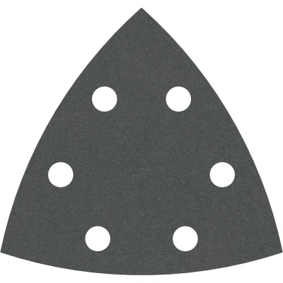 Image de BOSCH 2608605197 Feuille abrasive F355 Best for Coatings and Composites, 93 mm, 320 grit, pour Multi Cutter, 6 trous (5 pièc.)