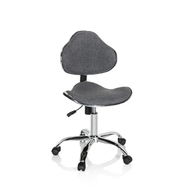 Afbeelding van hjh OFFICE 634131 Kids bureaustoel KIDDY GTI 3 stof roze kinderbureaustoel draaistoel ergonomisch, meegroeiend, 98 x 47 49 cm