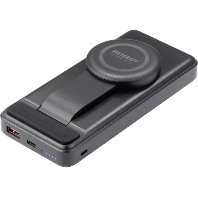 Afbeelding van VOLTCRAFT VC WPB 20000 Powerbank mAh Qi Wireless Charging, Power Delivery Li ion Zwart Statusweergave