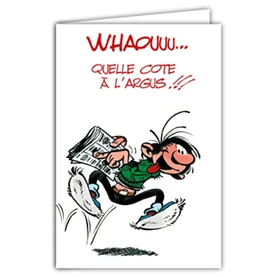 Afbeelding van Gaston Lagaffe GLCT 0139 verjaardagskaart met motief: Auto Journal
