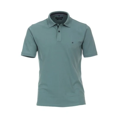 Afbeelding van Casa Moda Polo Stretch Groen maat L heren met Regular fit Pasvorm Suitable Herenkleding Poloshirt