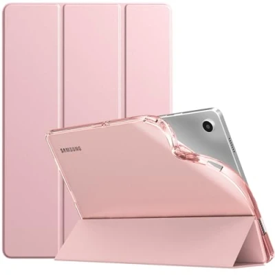 Afbeelding van TiMOVO Beschermhoes voor Samsung Galaxy Tab A9+/A9 Plus 11 inch 2023, dun en zacht, van doorschijnend mat TPU A9+ SM X210/X216/X218, automatische slaap/wake, roségoud