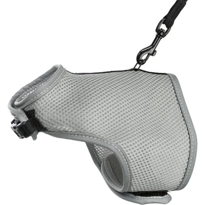 Afbeelding van Trixie Softtuig Kat Met Riem Grijs 24 42X120 cm