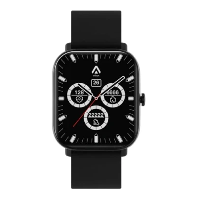 Image de Montre connectée Abyx Fit Ozone 3 smartwatch étanche Multifonctions cardiaque tension spo2 podomètre calories Compatible Android et iOS modes sports Maj sans fil Noire