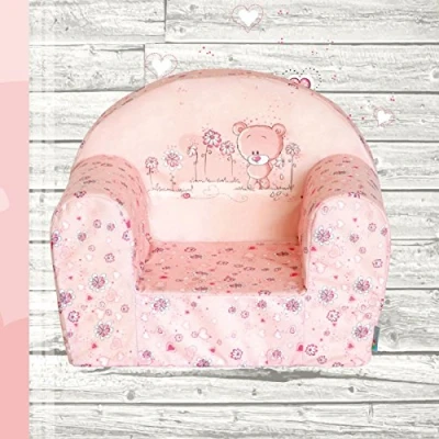Afbeelding van FORTISLINE Kinderstoel Afneembare hoes Zacht schuim Mini fauteuil van Voor kinderkamer
