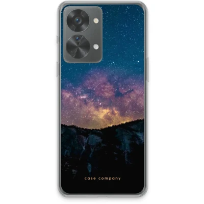Afbeelding van Case Company® hoesje geschikt voor OnePlus Nord 2T Travel to space Soft Cover Telefoonhoesje Bescherming aan alle Kanten en Schermrand
