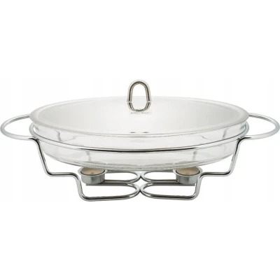 Afbeelding van Kinghoff 1411 Warmhoudschaal Rechaud rond 3.2 liter