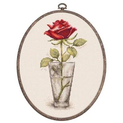 Afbeelding van Borduurpakket BC235 Luca S Rose (inclusief ring)