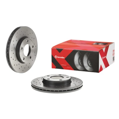 Afbeelding van BREMBO 09.9464.2X Remschijf 278 25 5 geperforeerd/interne ventilatie Gecoat High carbon MAZDA: 5, 3 Hatchback, Saloon