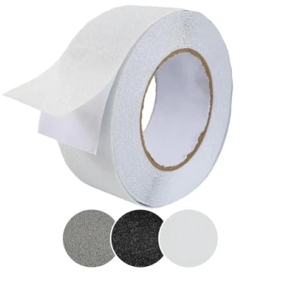 Afbeelding van ANRO Antislip plakband, zelfklevend, antislip, voor traptreden, pvc, binnen en buiten, halftransparant, 5 cm x 10 m
