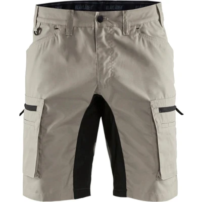 Afbeelding van Blaklader Service short stretch 1449 1845 Stone/Zwart C46