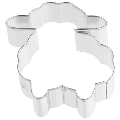 Afbeelding van Dr. Oetker Uitsteekvorm &quot;schaap groot&quot; uit de serie &quot;Golden Pasen&quot; (kleur: zilver) hoeveelheid: 1 stuk