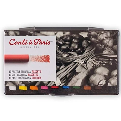 Image de Crayons à dessin 10 pastels tendres