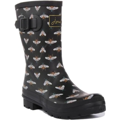 Afbeelding van Joules Molly Welly, rubberlaarzen voor dames, Zwart