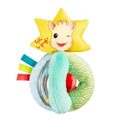 Afbeelding van Sophie de giraf rammelaar Stoffen balletjes Babyspeelgoed Vanaf 3 maanden 15x8.5x7 cm Meerkleurig