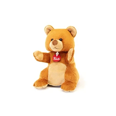 Afbeelding van Trudi Puppets Handpop Beer 24 cm Hoge kwaliteit pluche knuffel Knuffeldier voor jongens en meisjes Bruin 16x24x15 maat S