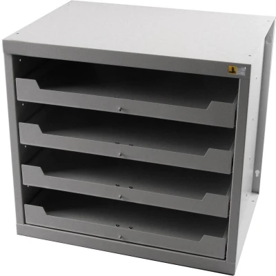 Afbeelding van Allit 455805 Behuizing voor ladesysteem EuroPlus Depot M (b x h d) 380 465 505 mm Grijs 1 stuk(s)
