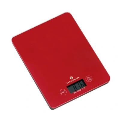 Afbeelding van Zassenhaus Digitale Keukenweegschaal Balance, Rood