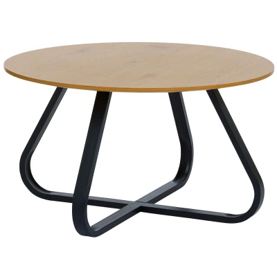 Afbeelding van Hygge Interiors Cesura Eiken Salontafel Rond Ø80 cm