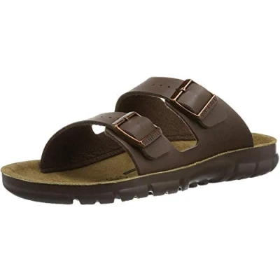 Afbeelding van Birkenstock, Mannen, Sandalen, Bilbao Birko Flor Zachtbed Normaal, Bruin, (45)