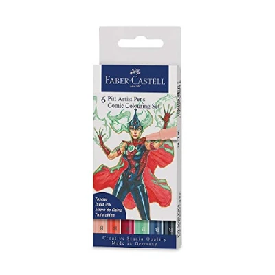 Afbeelding van Faber Castell tekenstift Pitt Artist Pen Comic 6 delig FC 267196