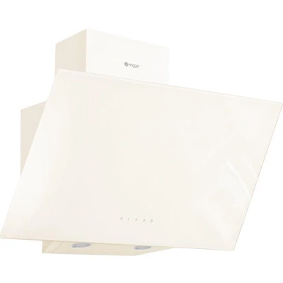 Afbeelding van Wiggo WE E613G(C) Schuine Afzuigkap 60cm Creme Glas