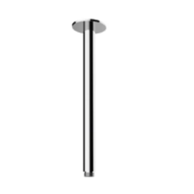 Afbeelding van SB Rubinetterie Universale plafond douche arm rond 30cm kleur mat zwart 1208946684