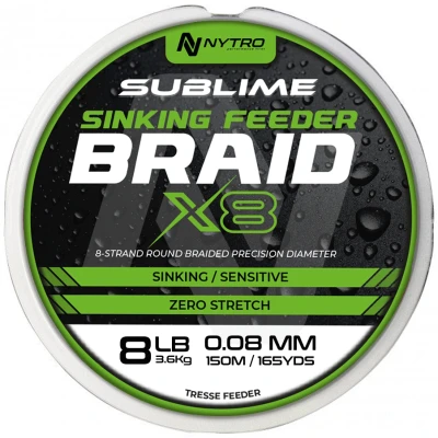 Image de Nytro Sublime Sinking Feeder Braid X8 (150m) Maat : 0.08mm
