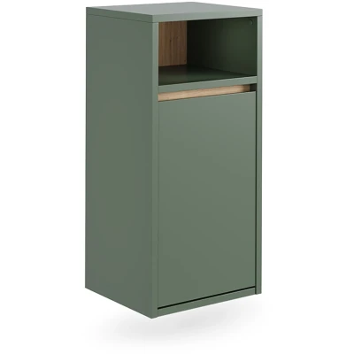 Afbeelding van Vicco ViolaBadkamerkast 38 x 80 cm met wasmand Groen/Kunstzinnig