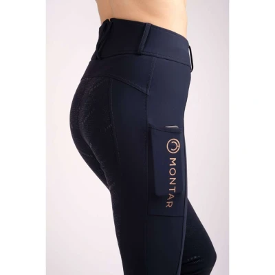 Afbeelding van Montar Rijlegging Rosegold Logo Junior Navy 152