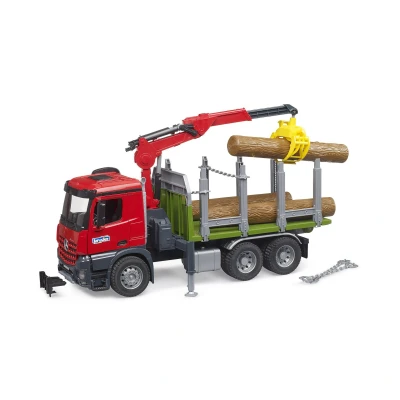 Afbeelding van Bruder 03669 MB Arocs Houttransportwagen